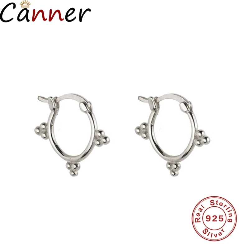 Canner, модные серьги из стерлингового серебра S925 пробы, полукруглые, изогнутые, три шарика, Подсолнухи, серьги, серьги для женщин, подарки
