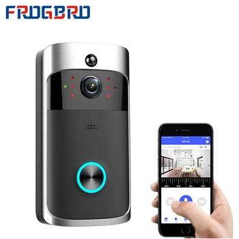

FROGBRO WiFi Smart Control Video Doorbell 720P HD Wireless Video Intercom Doorbell Infrared Night Vision Support TF Card