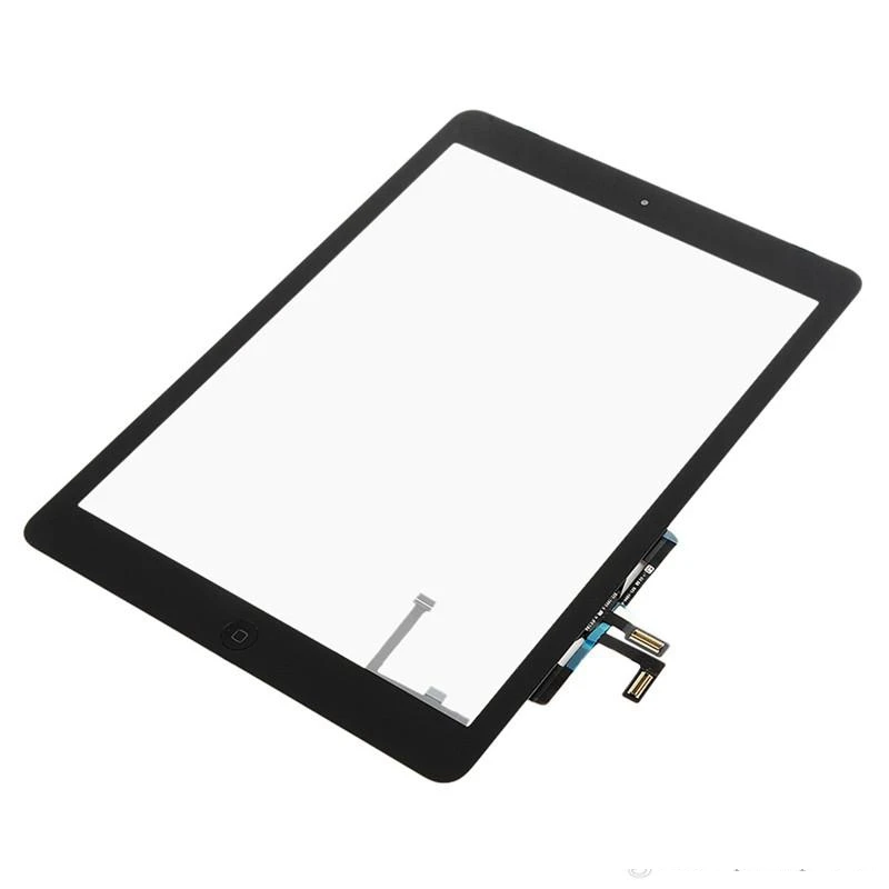 1 шт. Протестировано для Apple ipad Air ipad 5 A1822 A1823 A1474 A1475 A1476 дигитайзер сенсорный экран передняя линза+ кнопка