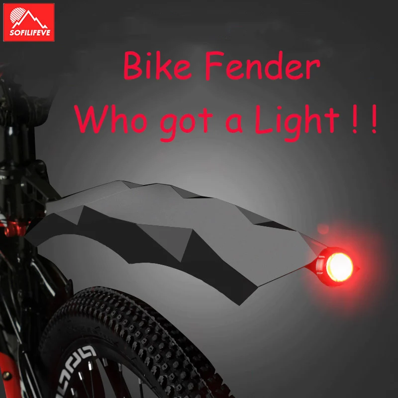 

Taillight Bicycle Mudguard Set Mountain MTB Road Bike Fender Front Rear Bicycle Mud Guard Fender Bike Wings Cycling Accessories