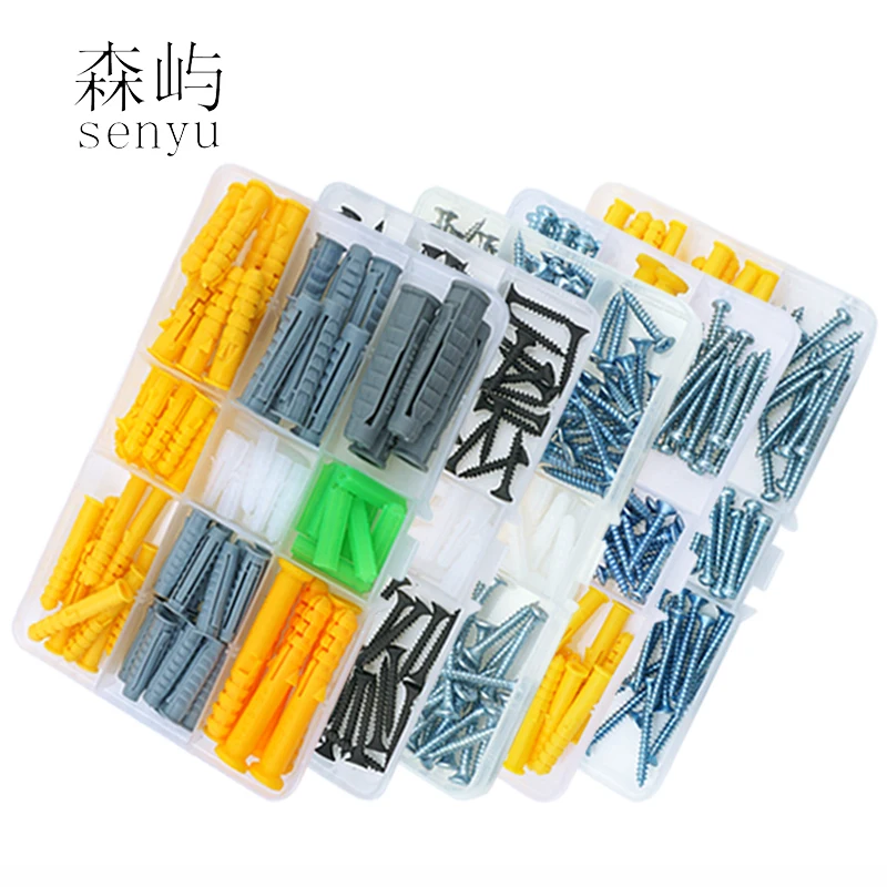 

Plastic Expansion Tube Pipe Wall Anchors Plugs Expansion With Phillips Head Screw Kit