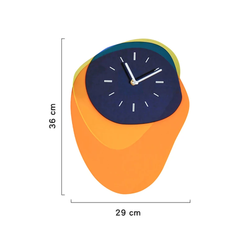 

Nordic Style Wall Clock PMMA Digital Clocks Trend Color Clock Wall Home Decorative 3D Clock Wall Clock Modern Design Heterotype