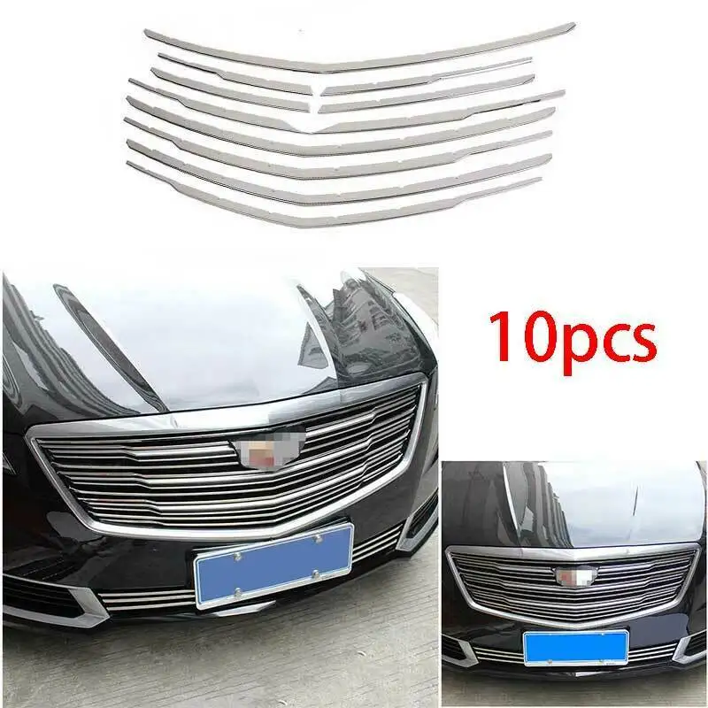 

Для Cadillac XTS 2018-2019-2020 Хромированная передняя Центральная сетка решетка гриль полоса отделка