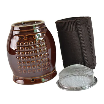 

1 Set Moxibustion Pot Cloth Cover Portable Manual Ceramic Moxa Burner Chinese Traditional Physiotherapy Cupping Moxibustion Pot