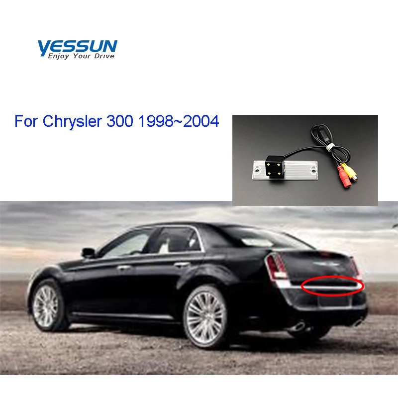 Yessun заднего вида устанавливаемая на номерной знак стандарта Камера для Chrysler 300 1998