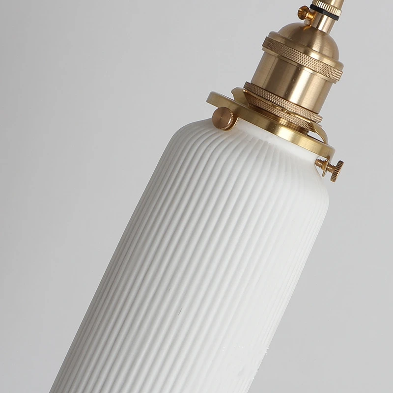 Белый фарфор светодиодный настенный светильник скандинавский Ретро латунь Спальня прикроватный Wandlamp прозрачный керамики Ванная комната настенный светильник приспособление