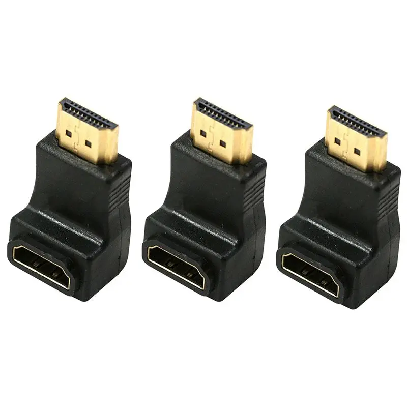  Hdmi Maschio a Femmina di Conversione di Tipo L 4 Set Point Connettore Hdmi 90 Gradi + 270 Gradi Ad