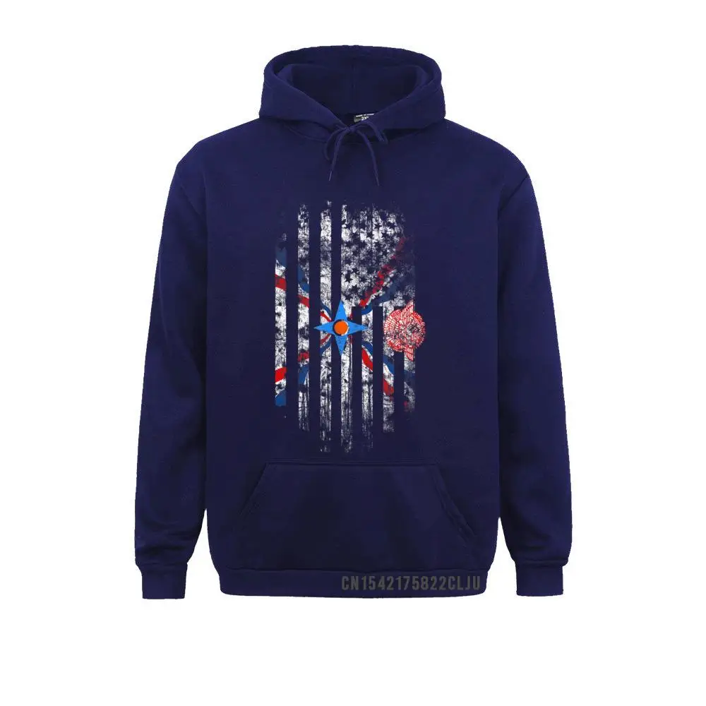 Printed On Assyrian American Flag - Assyria and USA Pride T-Shirt__97A2647 Youth Sweatshirts Classic ostern Day Long Sleeve Hoodies Clothes Assyrian American Flag - Assyria and USA Pride T-Shirt__97A2647navy