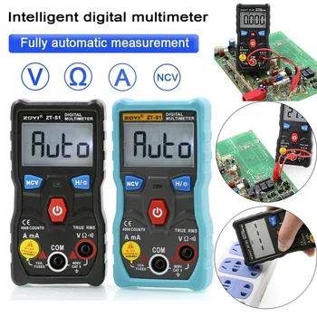 

ZT-S1 LCD Display Digital Multimeter Tester Autoranging True Rms Automotriz Multimeter with Backlight Insulating Protective Case