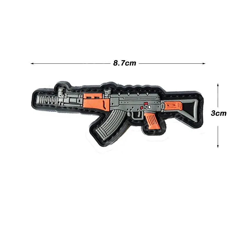 Kalashnikov Classic Tactical Embroidered Patch - I Love AK Design