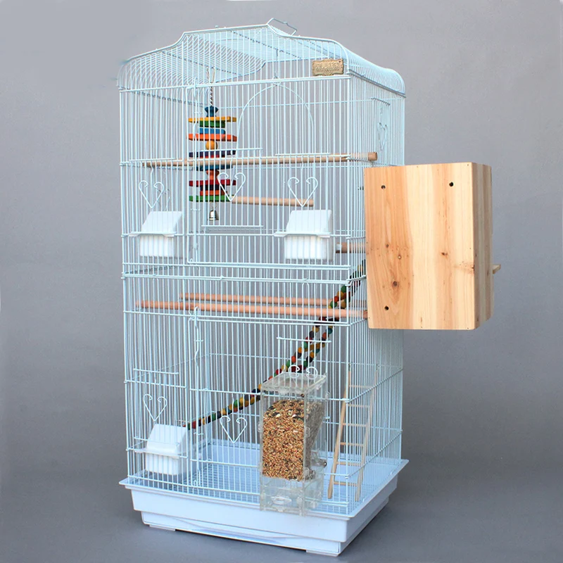 Складной металлический попугай вилла птичья клетка Thrush Starling клетка для попугая трехэтажный Повышенной Птицы здание обновленная версия 46*36*93