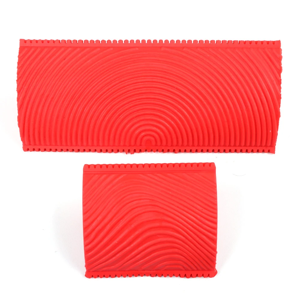 

2Pcs Wood Grain Pattern Rubber DIY Graining Painting Tool for Wall Decoration
