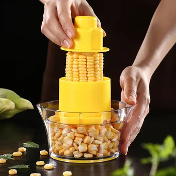 

YosHouse 3pcs/set Corn Kerneler Peeler Kitchen Helper Remove Kerneler Cob Corn Cutter Peeler Thresher Stripper Kitchen Tools