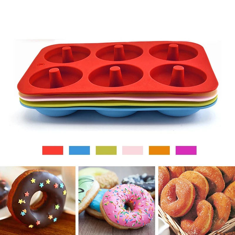 Donut Mould Silicone Mold Pastry Donuts Mold Baking Mold Paper Candy