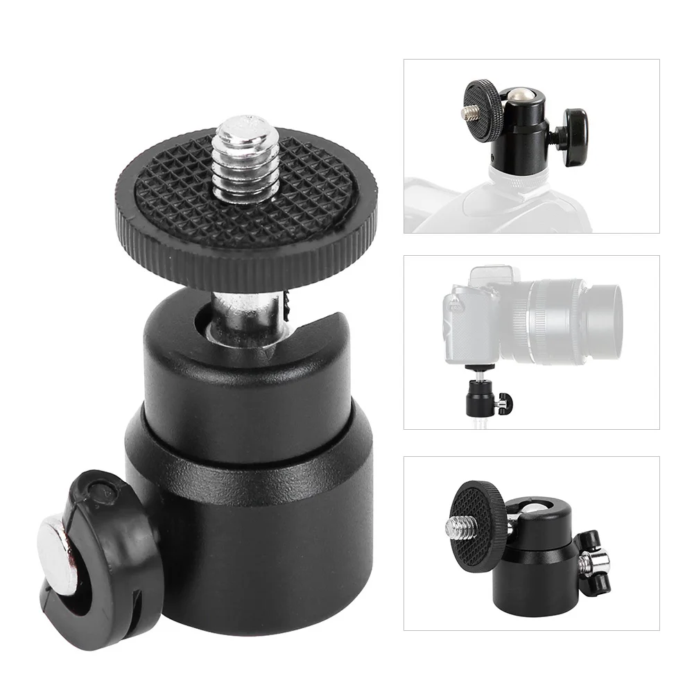 360 Rotation Mini Ball Head 1/4 Inch Screw Mount Stand Stable Moving