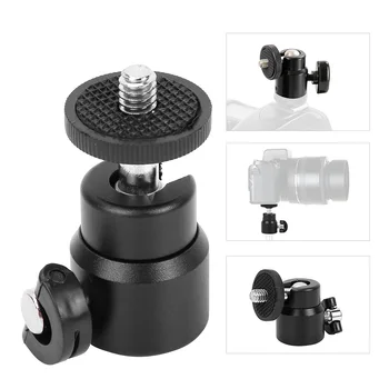 

360 Rotation Mini Ball Head 1/4 Inch Screw Mount Stand Stable Moving Anti-Slip Ballhead For DSLR Camera Tripod