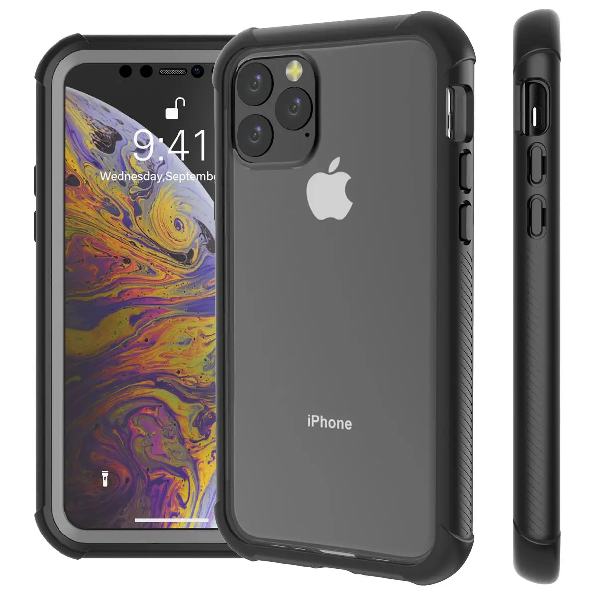 

For iPhone 11 pro 5.8 11 6.1 11 pro Max 6.5 Case Daily Life Waterproof 360 Degree Protection Shockproof Cover for iPhone11 Case