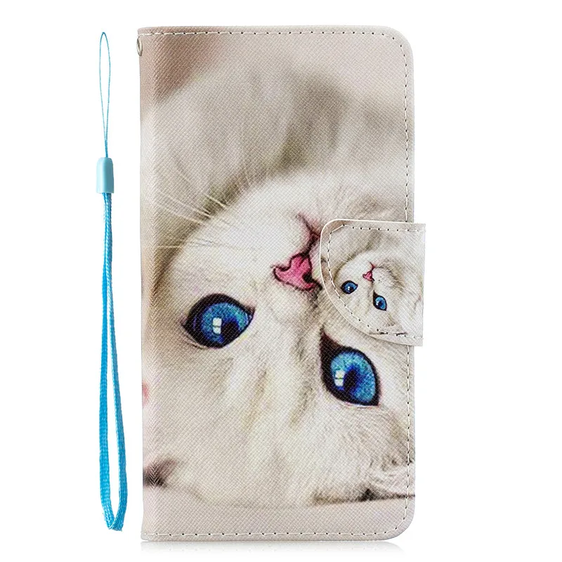 xiaomi leather case Book Flip Leather Case For Xiaomi Redmi 8 7 6 5 Plus 8A 7A 6A 5A 4A Go Redmi Note 8 7 6 5 4 4X 8T K20 Pro Case Cat Panda Puppy xiaomi leather case chain Cases For Xiaomi