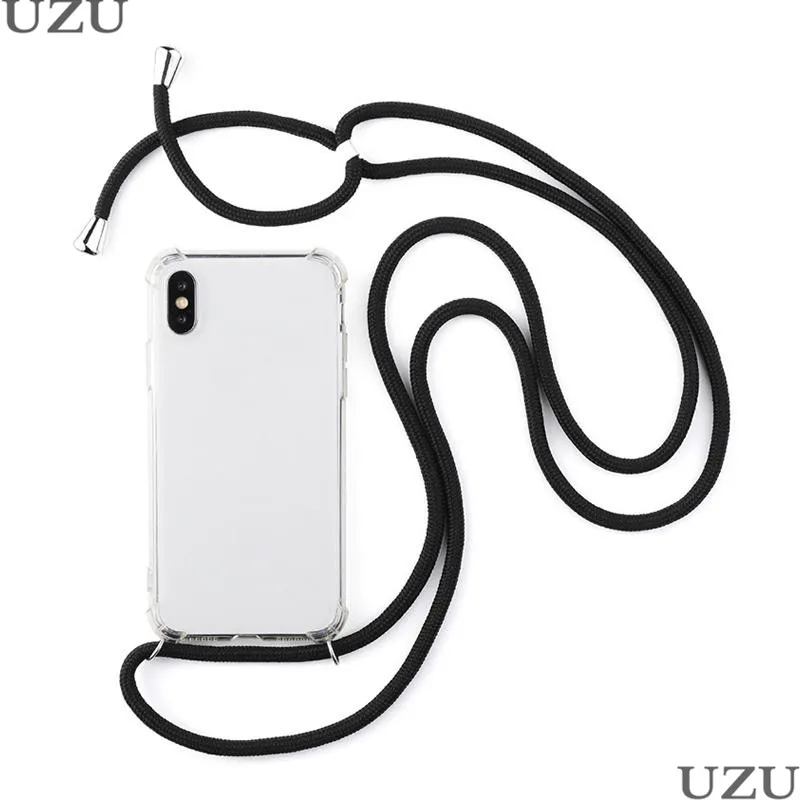 

Clear Phone Case For Xiaomi MI A3 8 Lite 9SE CC9 CC9E Necklace Lanyard Rope Cover For Xiaomi Redmi 7 7A GO K20 Note 6 Pro 5 7