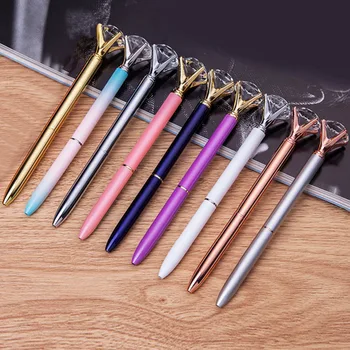 

Black Ink Ballpoint Pen Metal Shell Ball Point Ballpen with Drawstring Storage Bag for Office Supplies Student Graduation Gift