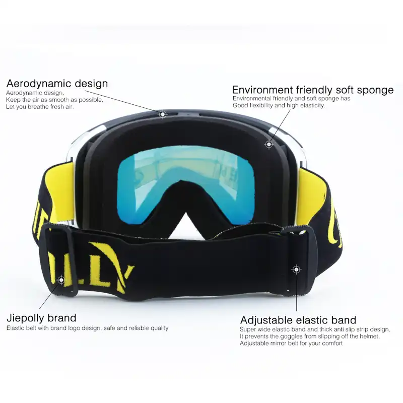 Зимние Спортивные UV400 Защитные магнитные мужские и женские лыжные очки