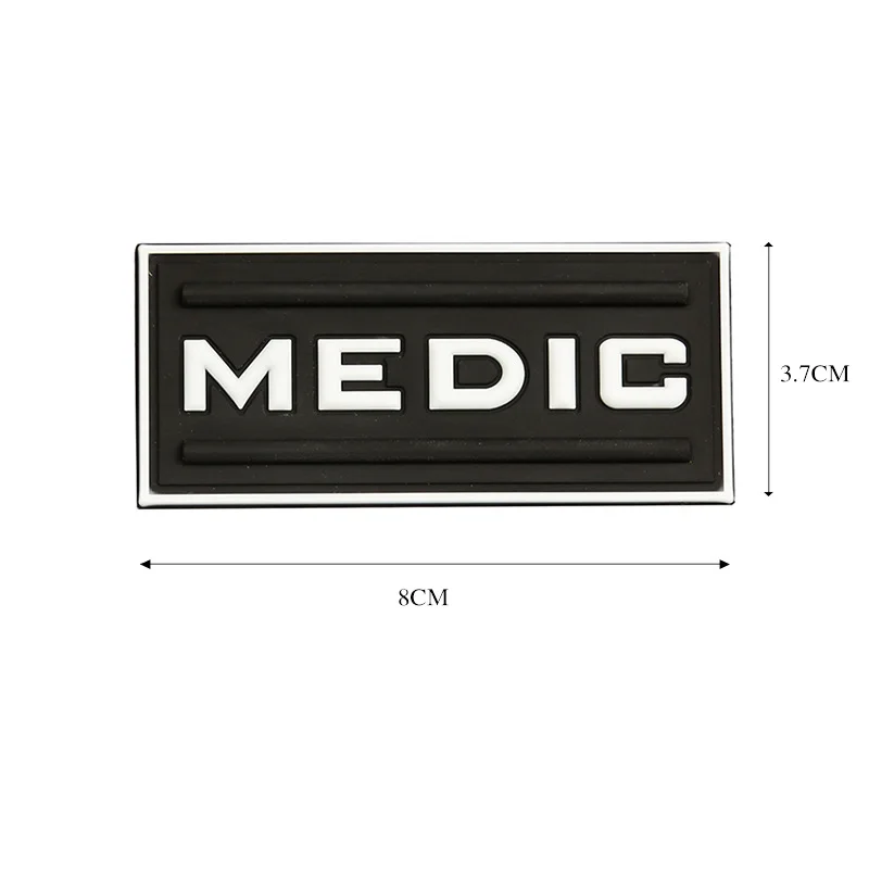 ИК Красный Крест фельдшер emt EMS армейский боевой медик патчи первой помощи Светоотражающие тактические медицинские аппликация со знаком значок - Цвет: glow in the dark