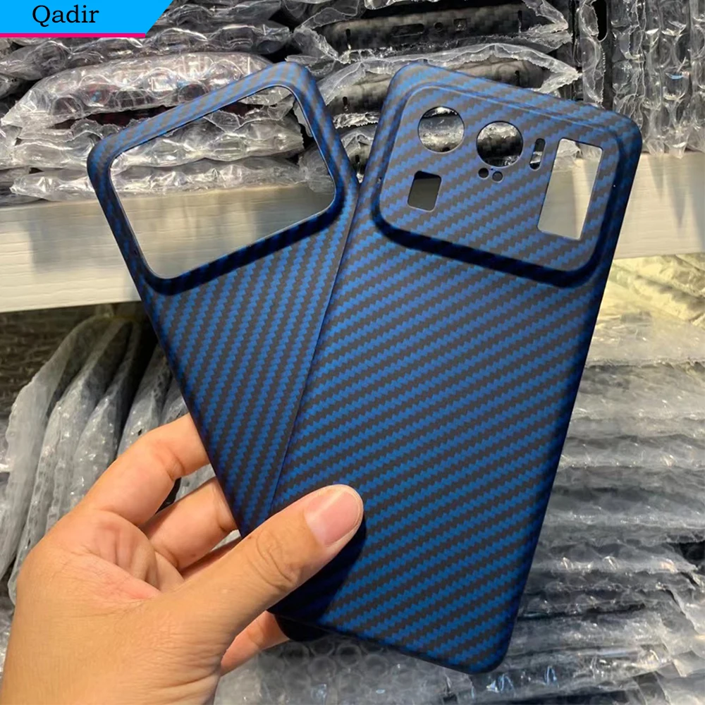iphone 11 Pro Max phone case YTF-carbon Real carbon fiber case For XIAOMI MI 11 Ultra Ultra-thin anti-drop Aramid fiber Phone cover for MI 11 Ultra 5G shell iphone 11 Pro Max  cover