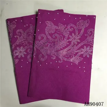 

Aso Oke Headtie With Stones And Beads Nigerian Lace Fabric High Quality Lace Fabric African Headtie Gele For Women 2pieces