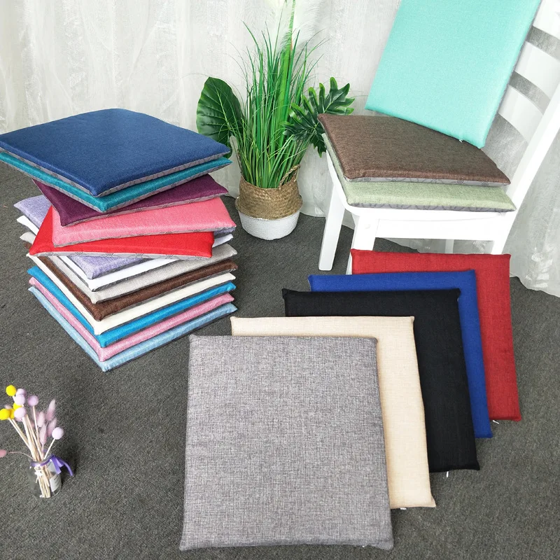 

Processing Customizable Faux Cotton Linen Seat Cushion Wholesale Run the Amount of Solid Wood Seat Cushion Anti-slip Flax Style