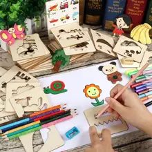 120 шт. игрушки для рисования доска для раскрашивания детей творческие дудлы Раннее Обучение обучающая игрушка мальчик девочка учится Рисование шаблон инструменты