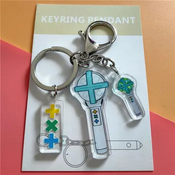 

kpop TXT Acrylic Key Chain Keyring Light Stick Pendant The Dream Chapter: MAGIC Fans Collection Bag Decor jh402