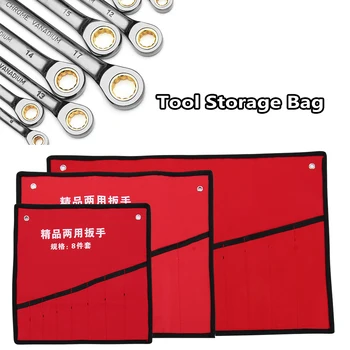 

1PC Portable Multi-Pocket Roll Up Tools Storage Bag Spanner Plier Wrench Holder Canvas Organizer Parts Organize Tools Accessory