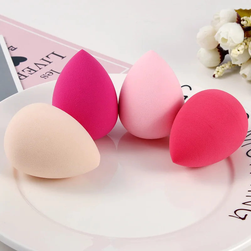 

Currently Available Wholesale Water Droplet Cosmetic Egg Wet And Dry Dual Purpose Cotton Puff Small Mushroom Puff Multi-Mixed Pa