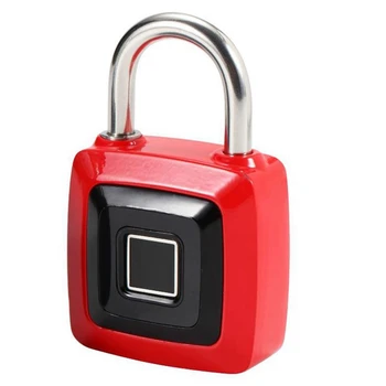 

Smart Fingerprint Padlock Press Lock Metal Anti-Theft Keyless Lock Suitable for Luggage School Gym Locker
