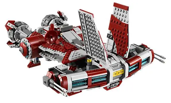 Tanie 05085 Movie Jedi Defender Class Cruiser Model Jedi 957 sztuk zabawki budowlane kompatybilne 75025 Star Wars