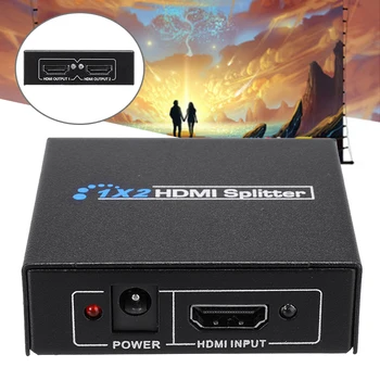

4K HDMI Splitter Full HD 1080P 2 Way HDMI Switch Box Hub 1 In 2 Out HDMI Female to Female Switch Switcher For HDTV DVD PS3 Xbox
