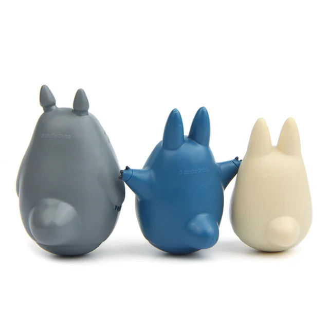 3PCS/Lot 8CM Anime Totoros Roly-poly Large Model Studio Ghibli Miyazaki Hayao Figurines Collection Dolls Sets Toys for Children 5