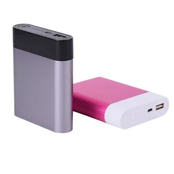 

4x18650 Power Bank Case Battery Box Welding-free Charger Box DIY Aluminum Alloy Charging Treasure Shell for IPhone Smartphone