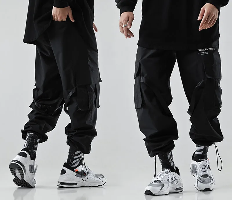 Панталоны карго Hombre панк брюки свободные Erkek Kargo Pantolon Kpop хип хоп Ulzzang брюки мужские Harajuku Modis уличная одежда брюки