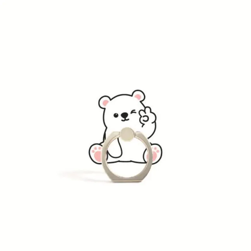 Bear Unicorn Panda Finger Ring Mobile Phone Stand Holder For iPhone XS Huawei Cell Smart Round Phone Ring holder Car Mount Stand wall phone holder