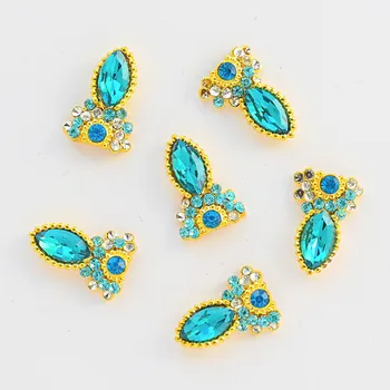 

100pcs/lot Charm Alloy Pearl Diamonds 3D Nail Art Decorations Shiny Crystal Jewelry Flatback Designs Manicure DIY Accessory