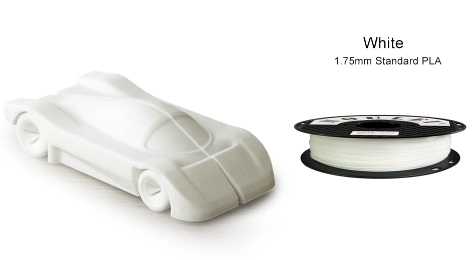 9 noulei 3d printing PLA filament 1.75mm white