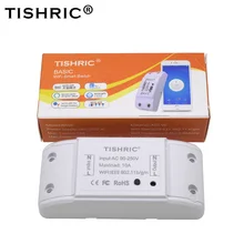 TISHRIC – interrupteur lumineux Wifi Basic Intelligent, 220V, module domotique, Compatible avec Alexa et Google Home