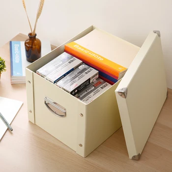 

Paper Office Sundry Storage Box Covered Foldable Multifunctional Packing Box Moisture-Proof Load-Bearing And Compression Resista