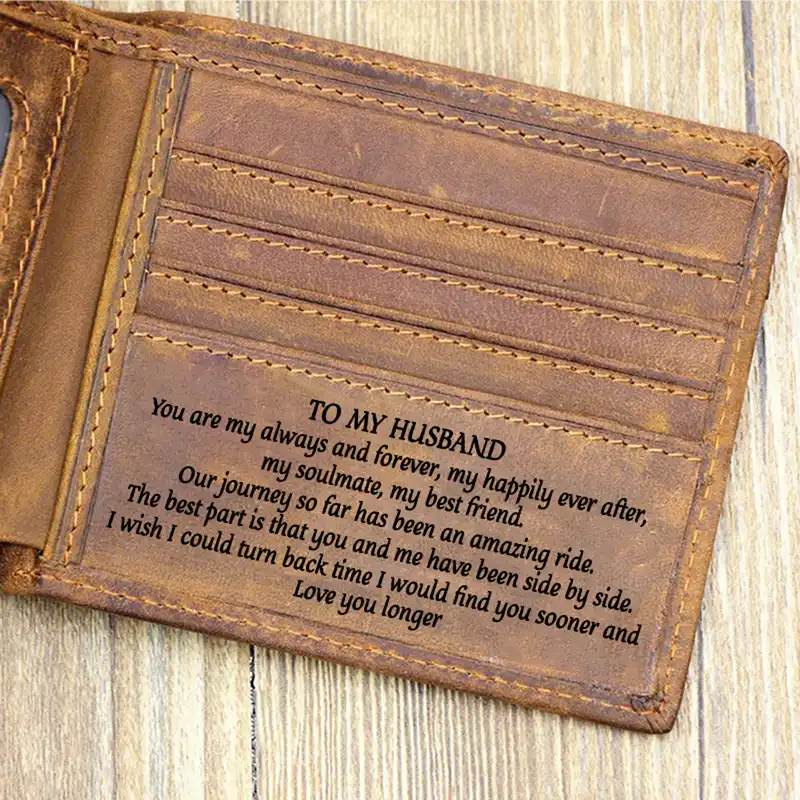personalized wallets for husband