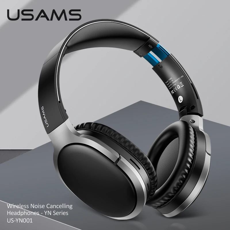 Беспроводные наушники USAMS BT4.2 HIFI HD складные спортивные с аудиокабелем для iPhone Adroid