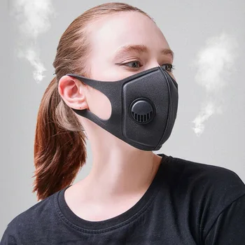 

Fashion Anti Dust Mask With Valve Anti PM2.5 Face Mouth Respirator Reusable Breathable Mask Filter 3D Mouth Masks