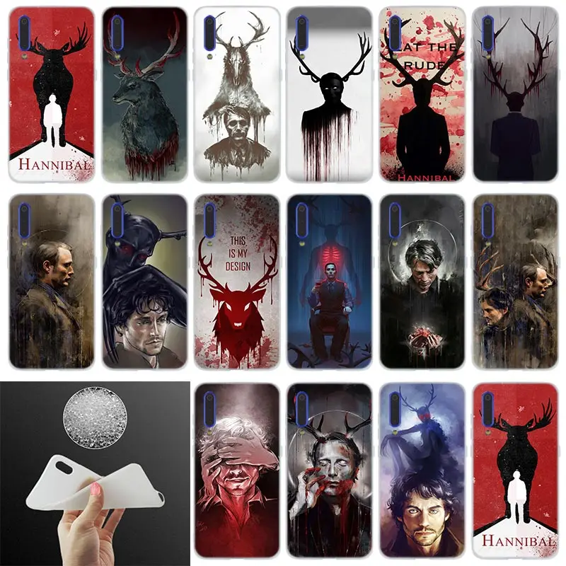Силиконовый чехол Hannibal для Xiaomi 9 se 8 lite 6X 5X Mi a1 a2 f1 Mix 2s Max 3 Phone redmi Note 7 pro 6 5 go в