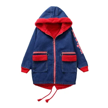 

Baby Girl Autumn Jackets Denim Jacket for Girls Kids Winter Velvet Coats Children's Clothing Kid Outfits Coats Baby Girl Clothes