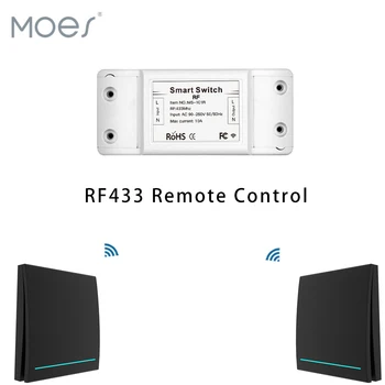 

433Mhz Wireless Smart Switch RF Remote Control Receiver Push Button Controller Wall Panel Transmitter,2 way/3 way Multi-Control